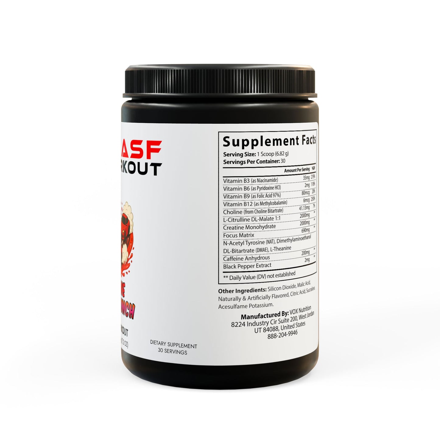 Fast Asf "Redline Fruit Punch" Pre-Workout