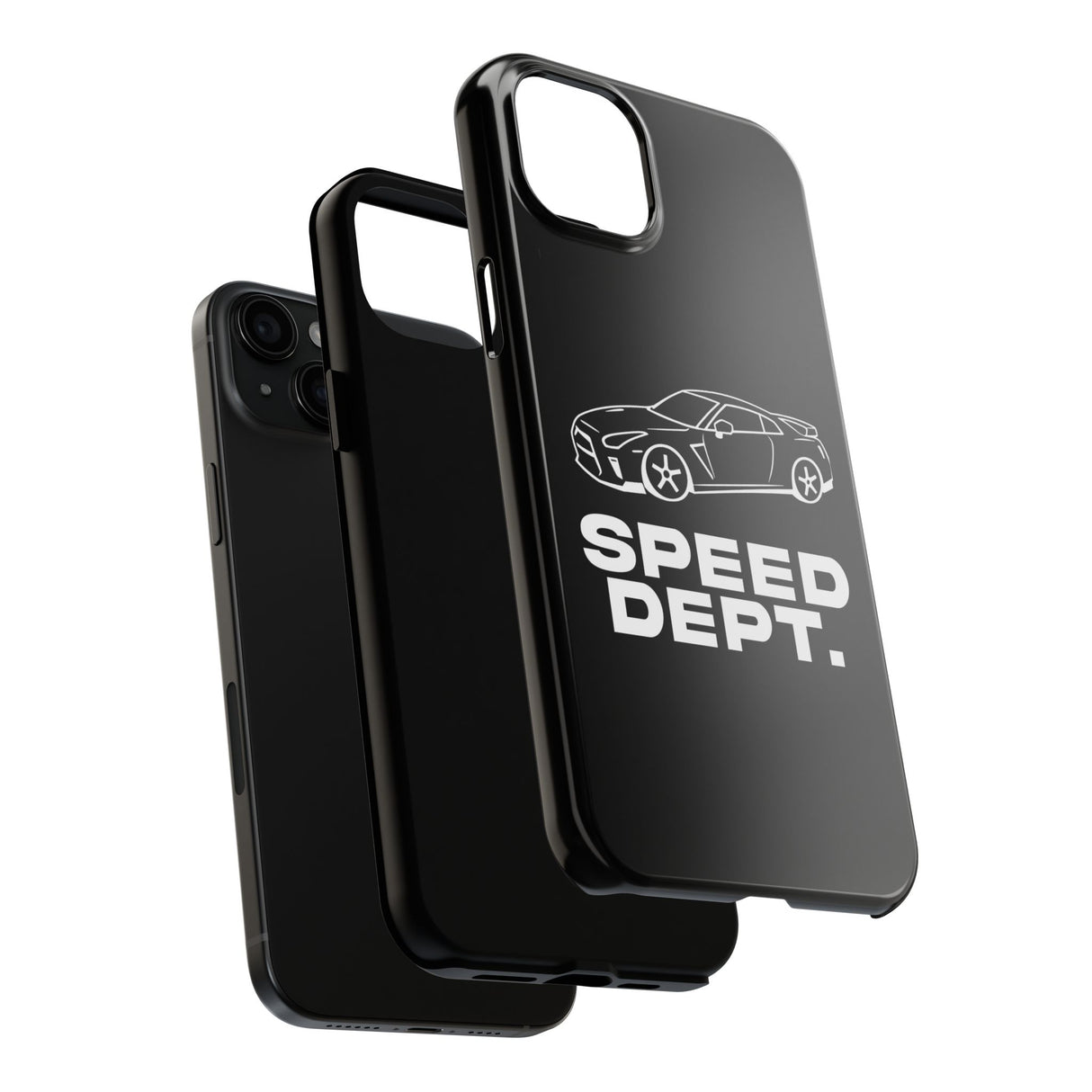 "Speed Dept." Tough Phone Case (Black)