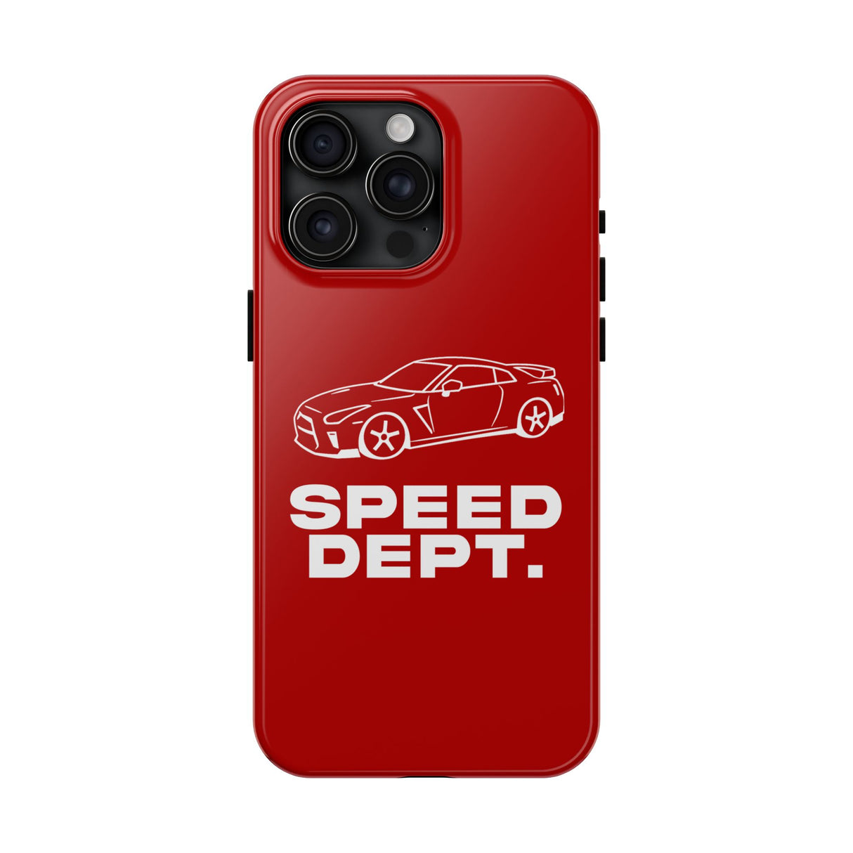 "Speed Dept." Tough Phone Case (Red)