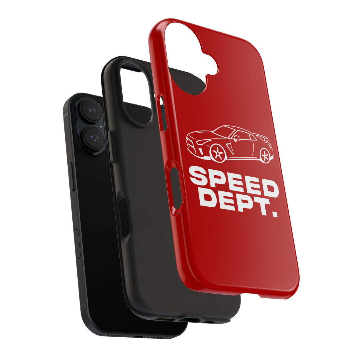 "Speed Dept." Tough Phone Case (Red)