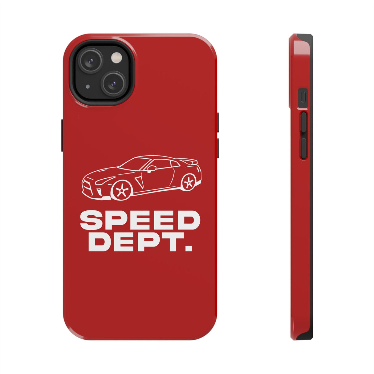 "Speed Dept." Tough Phone Case (Red)