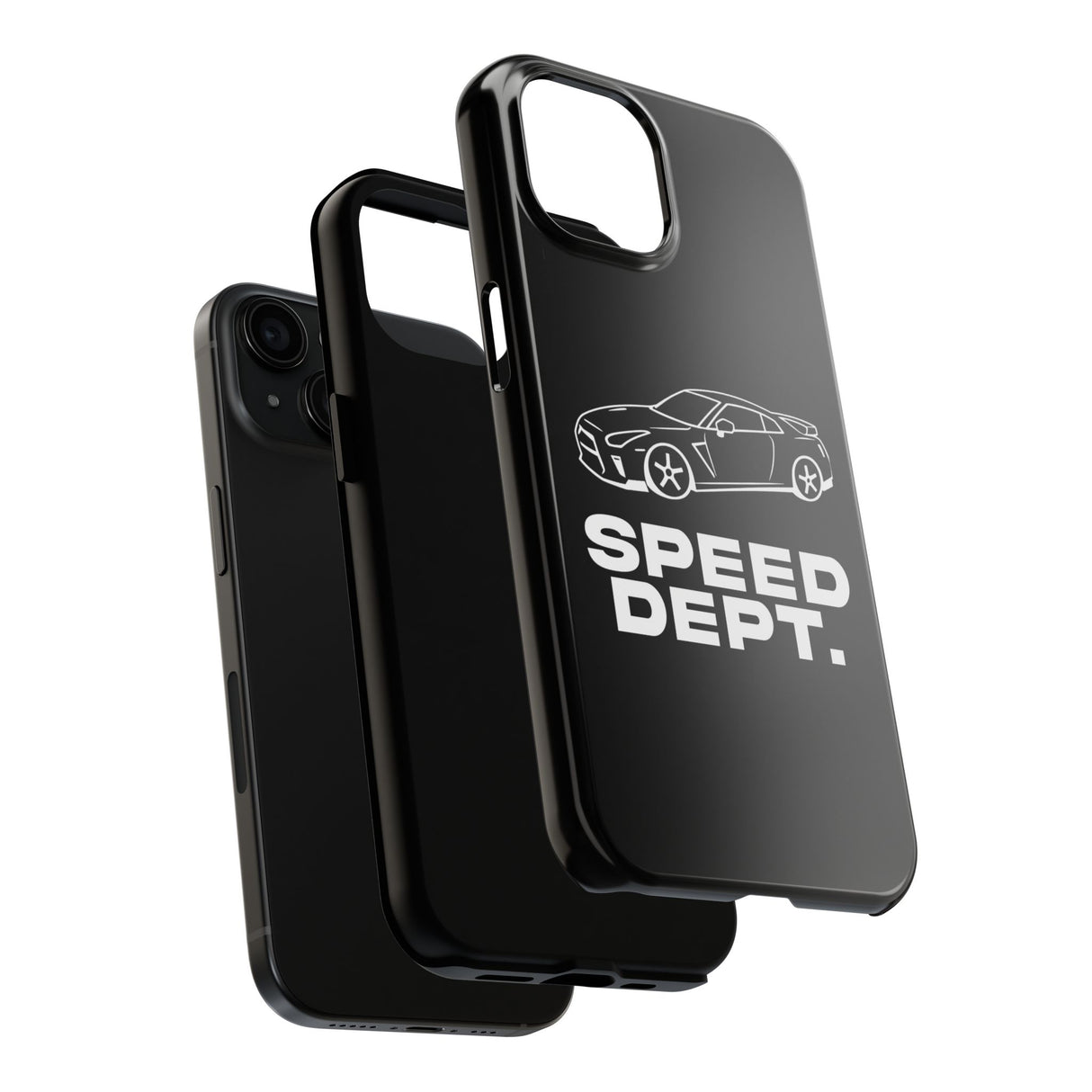 "Speed Dept." Tough Phone Case (Black)