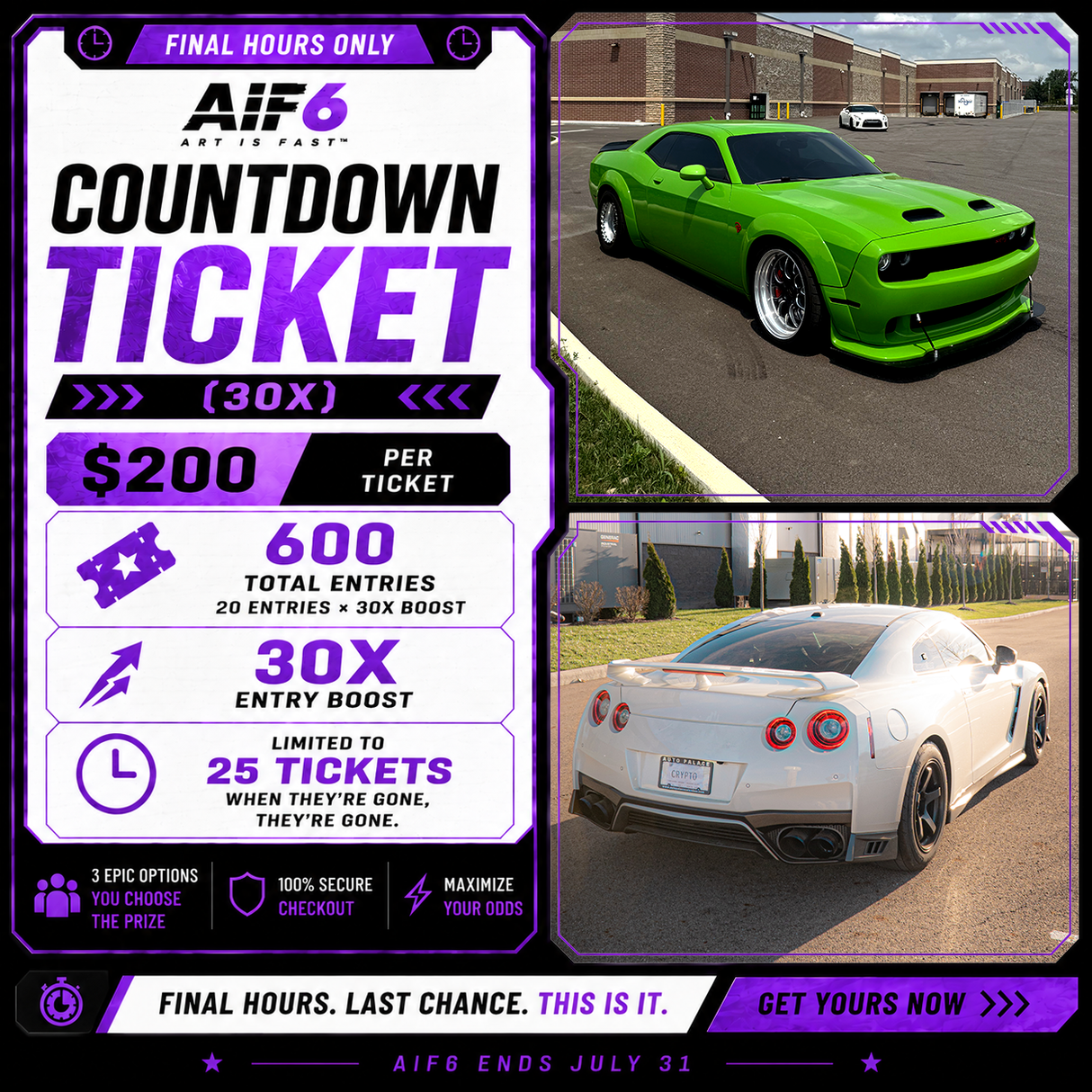 LEGEND COUNTDOWN TICKET
