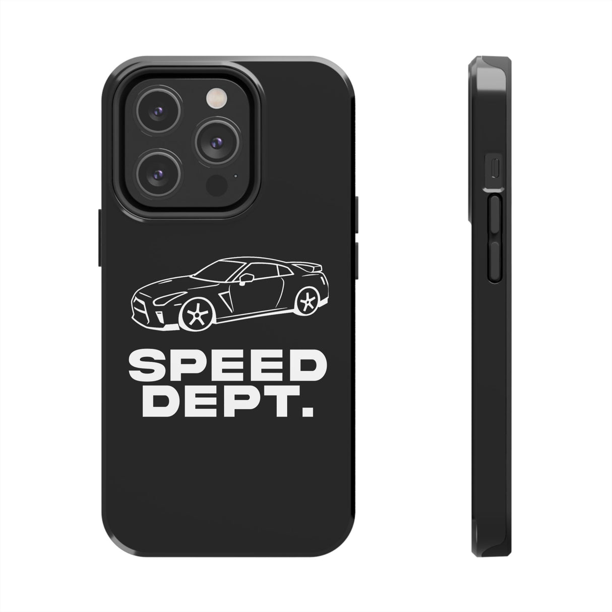 "Speed Dept." Tough Phone Case (Black)