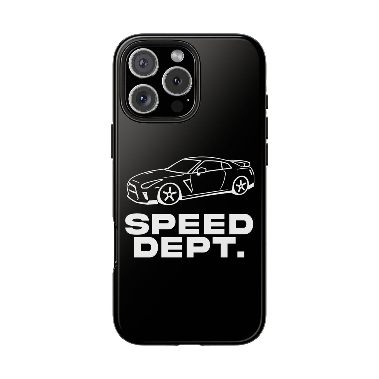 "Speed Dept." Tough Phone Case (Black)