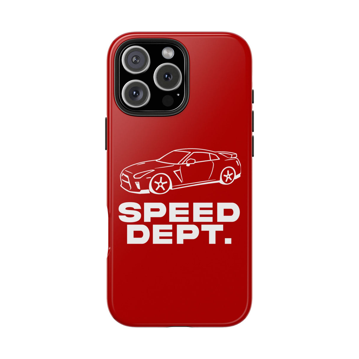 "Speed Dept." Tough Phone Case (Red)