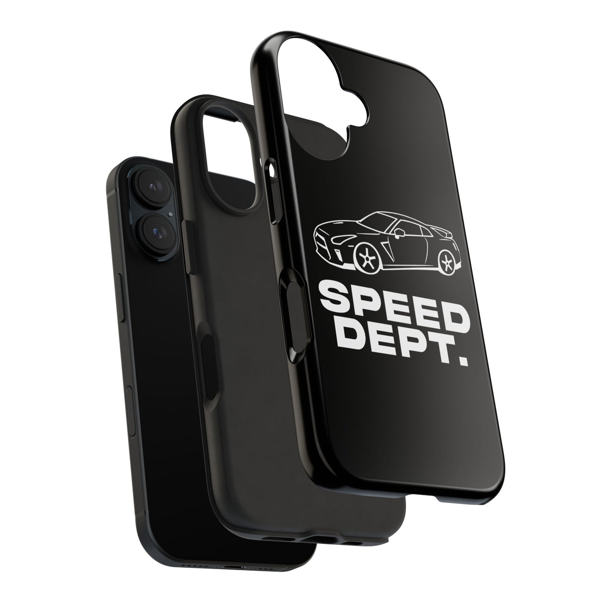 "Speed Dept." Tough Phone Case (Black)