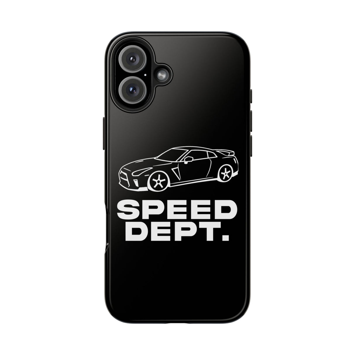 "Speed Dept." Tough Phone Case (Black)
