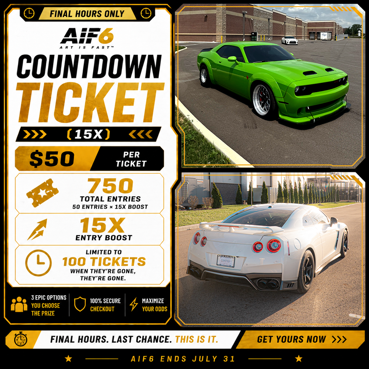 TURBO COUNTDOWN TICKET