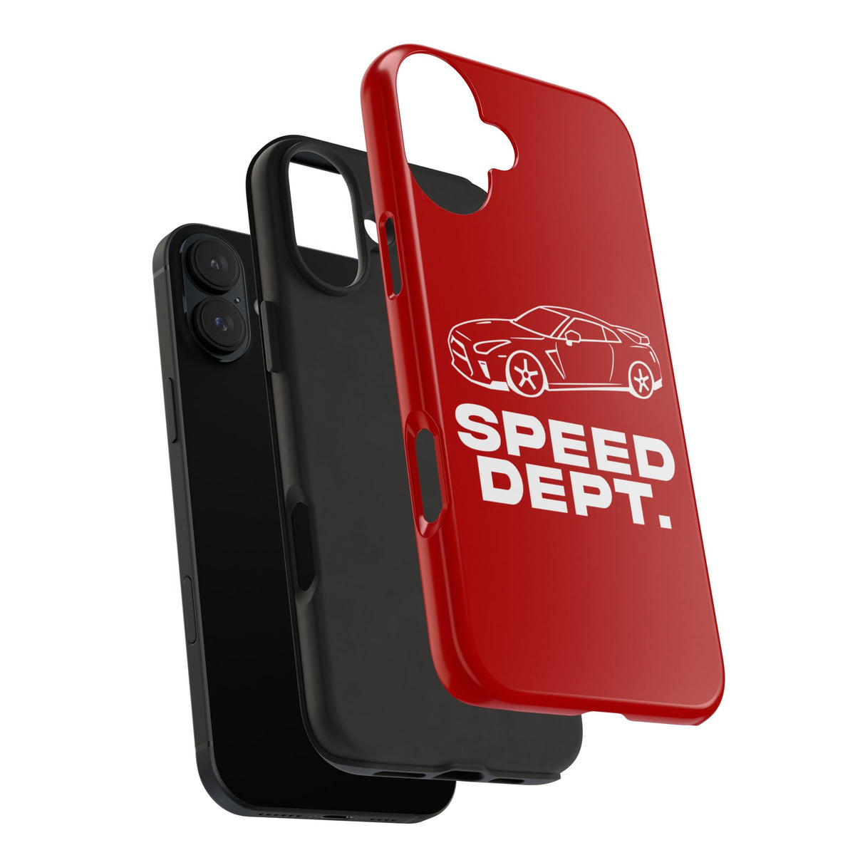 "Speed Dept." Tough Phone Case (Red)