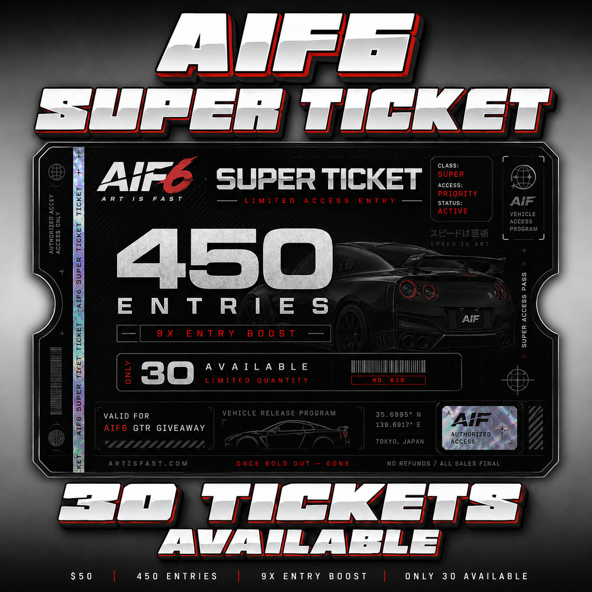 SUPER TICKET (9X ENTRY BOOST!)