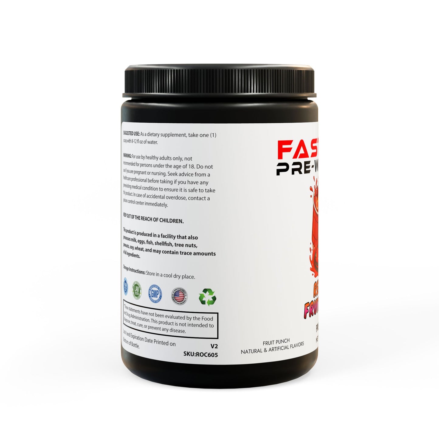 Fast Asf "Redline Fruit Punch" Pre-Workout