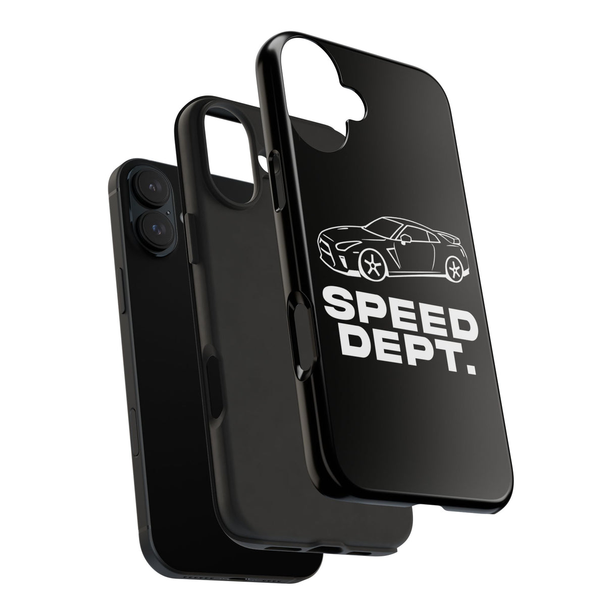 "Speed Dept." Tough Phone Case (Black)