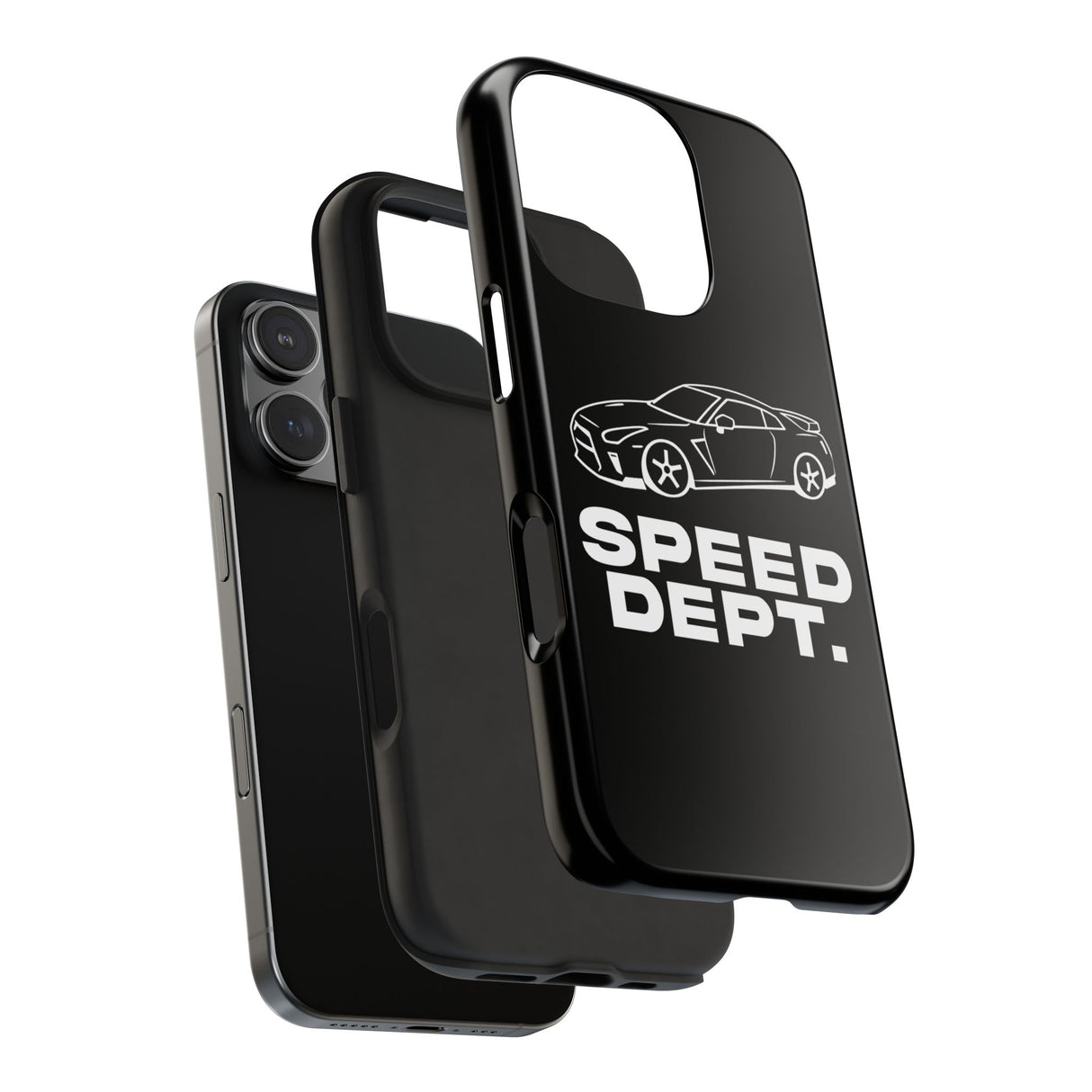 "Speed Dept." Tough Phone Case (Black)