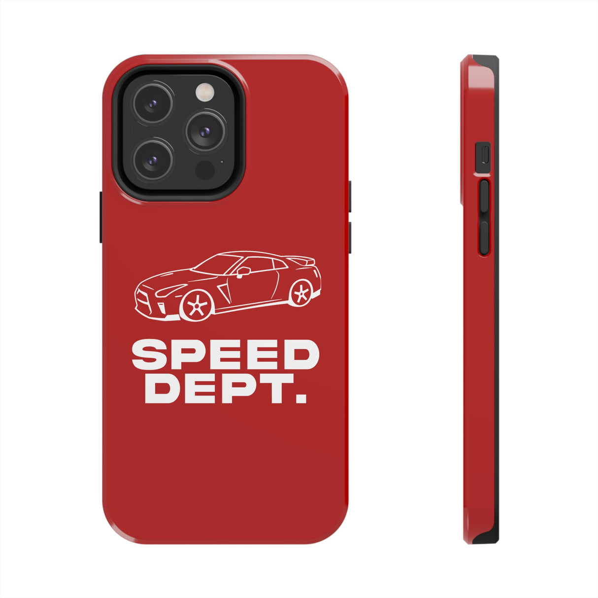 "Speed Dept." Tough Phone Case (Red)