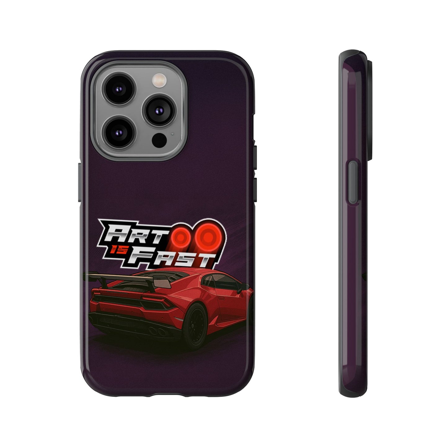 "Art Is Fast Lamborghini" Phone Case
