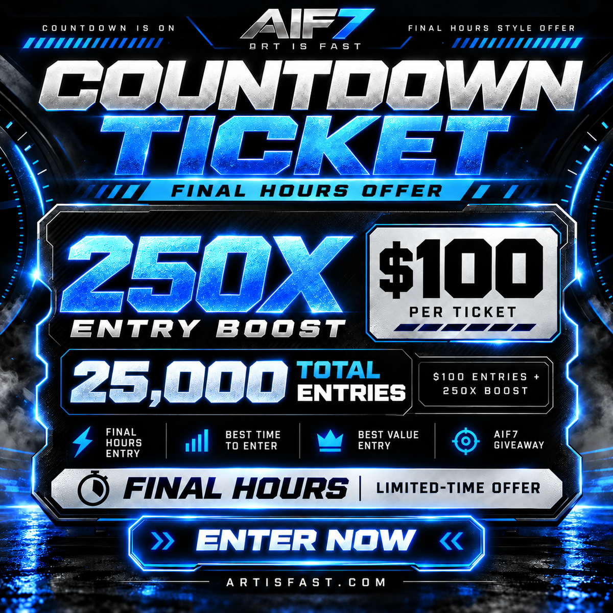 COUNTDOWN TICKET (250X)