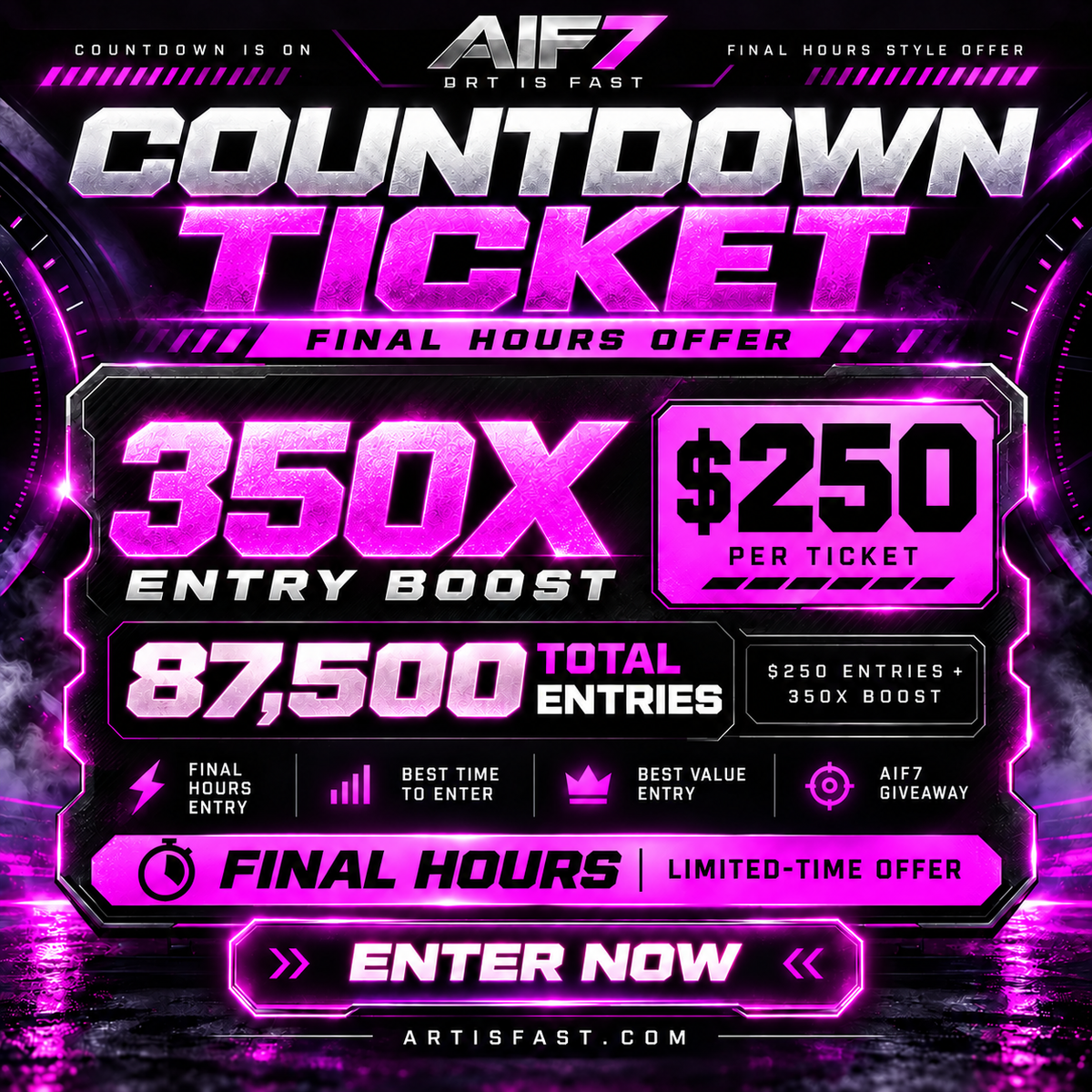 COUNTDOWN TICKET (350X)