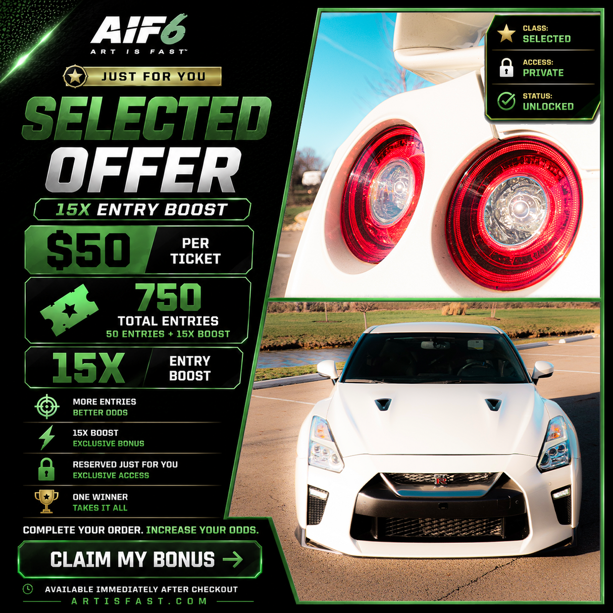 SPECIAL OFFER TICKET (750 ENTRIES)