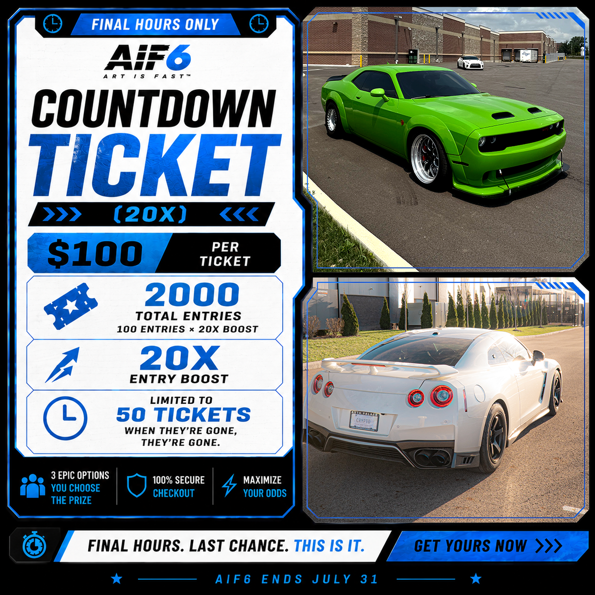 PRESTIGE COUNTDOWN TICKET