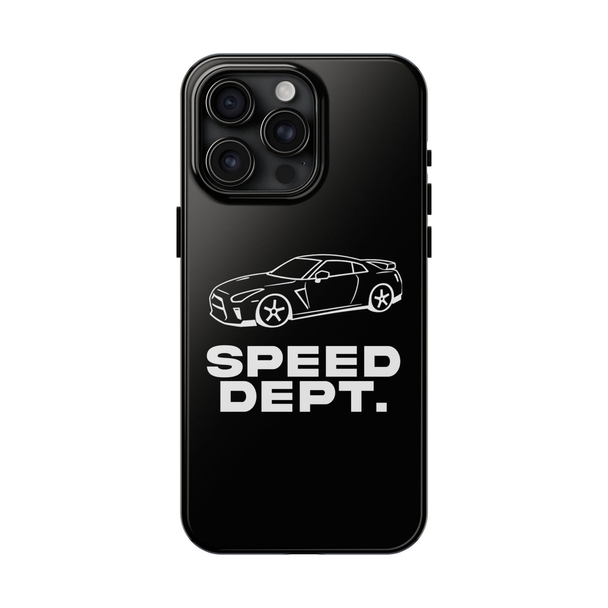 "Speed Dept." Tough Phone Case (Black)