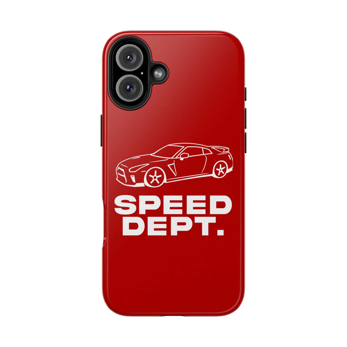 "Speed Dept." Tough Phone Case (Red)
