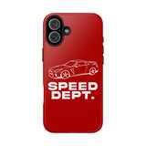 "Speed Dept." Tough Phone Case (Red)