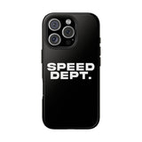 "Speed Dept." Tough Phone Case (Black)