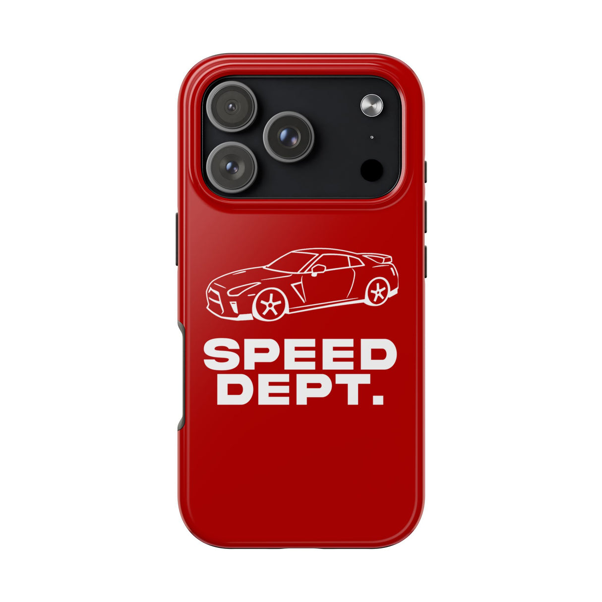 "Speed Dept." Tough Phone Case (Red)