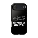 "Speed Dept." Tough Phone Case (Black)