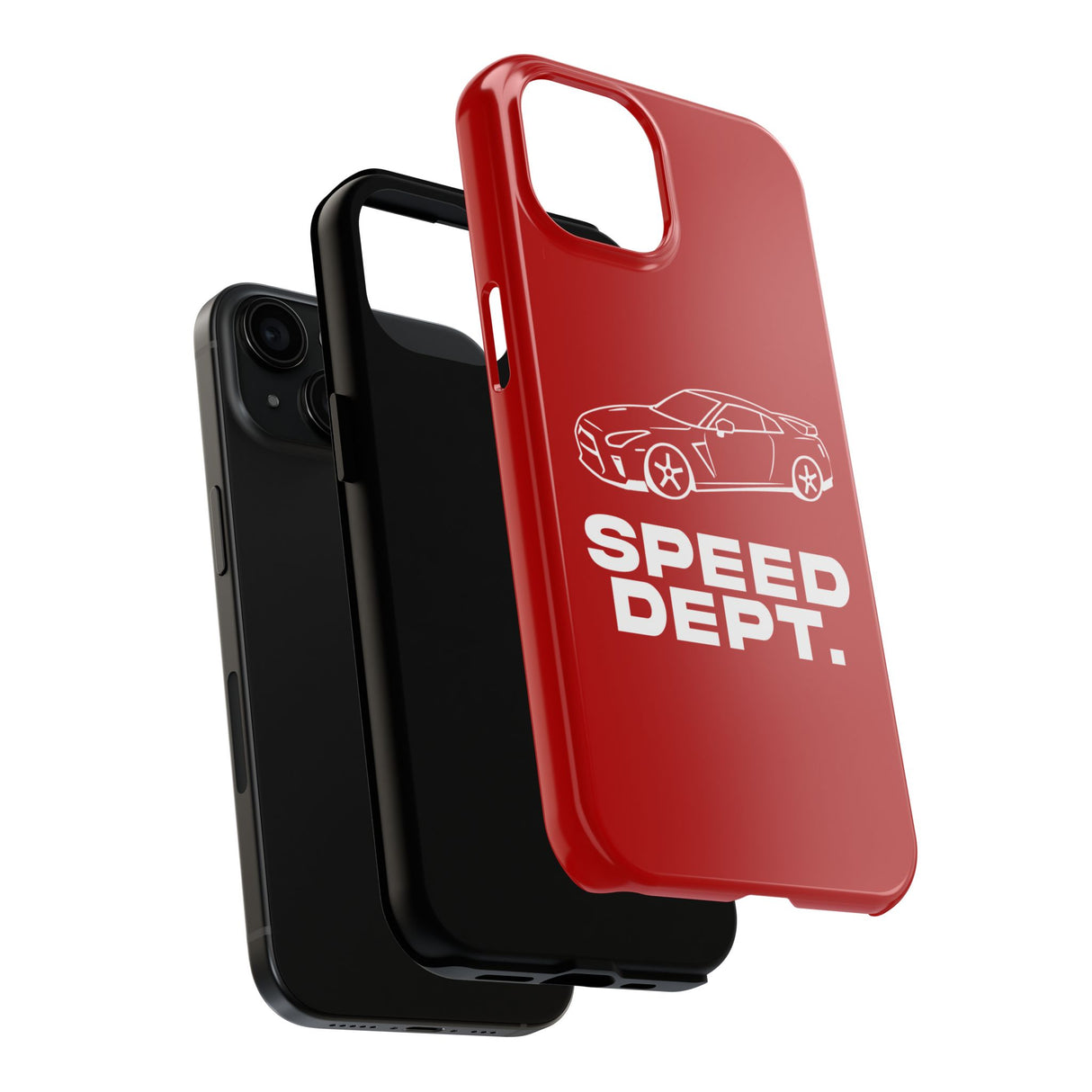 "Speed Dept." Tough Phone Case (Red)