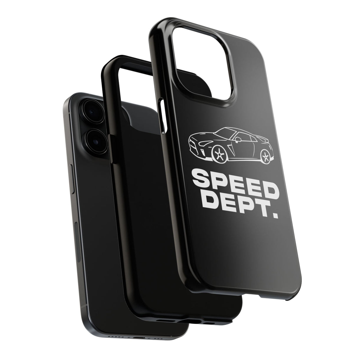 "Speed Dept." Tough Phone Case (Black)