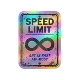 "Speed Limit" Kiss Cut Sticker