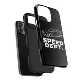 "Speed Dept." Tough Phone Case (Black)
