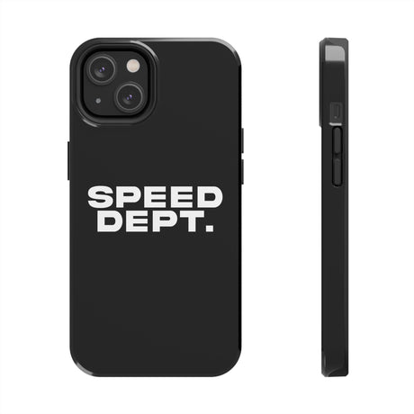 "Speed Dept." Tough Phone Case (Black)