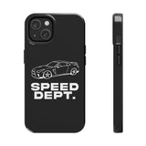 "Speed Dept." Tough Phone Case (Black)