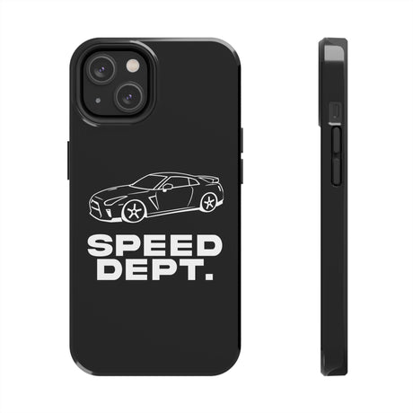 "Speed Dept." Tough Phone Case (Black)