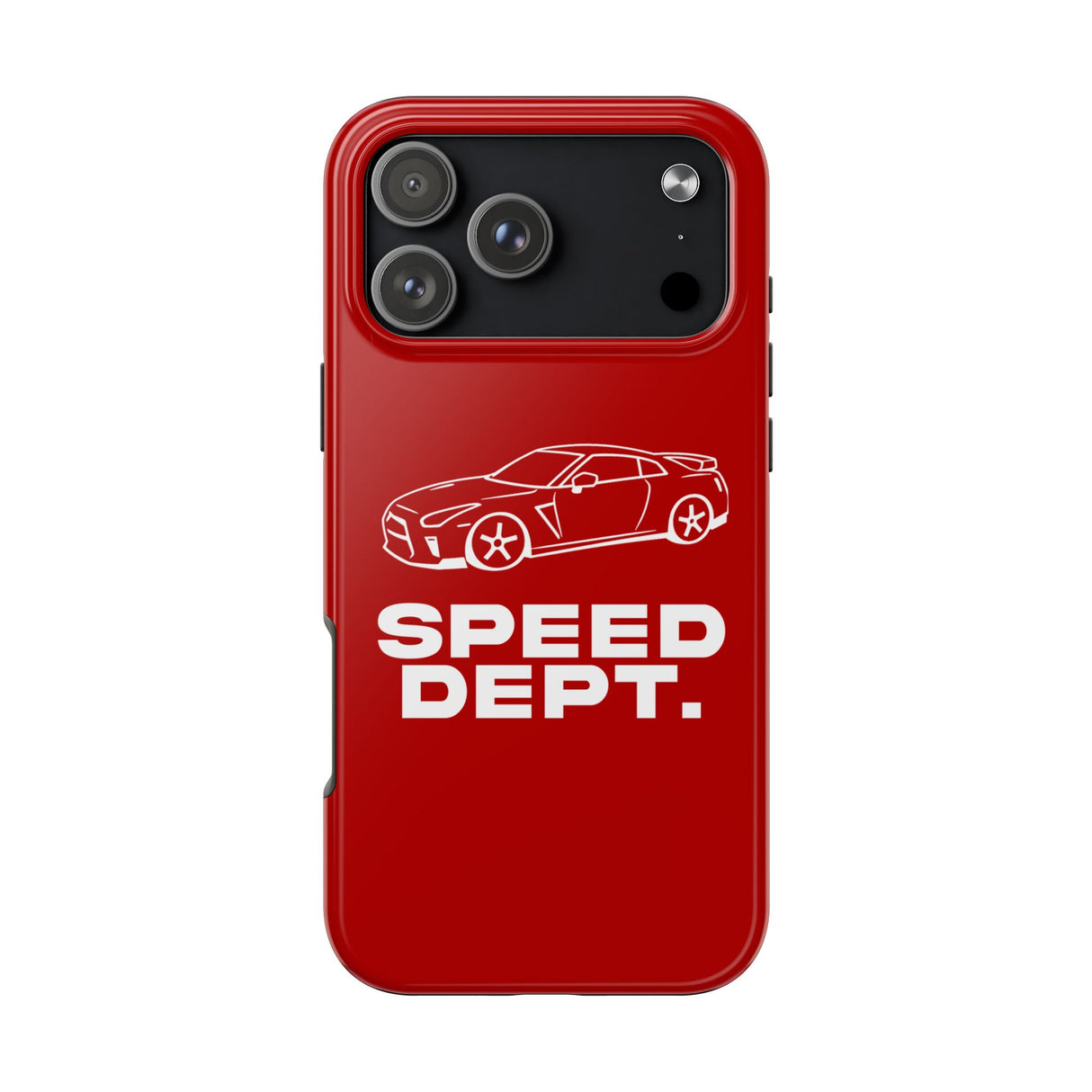 "Speed Dept." Tough Phone Case (Red)