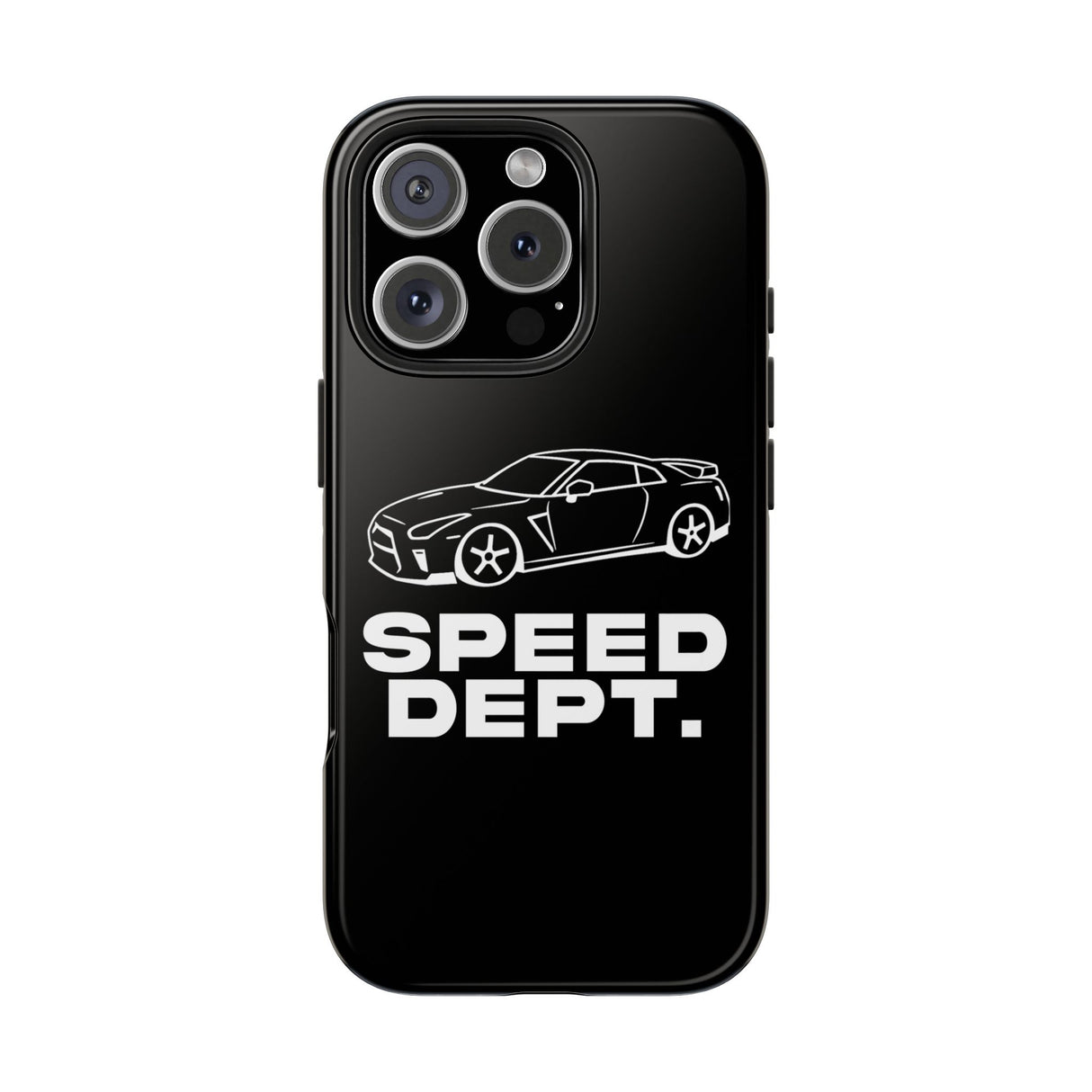 "Speed Dept." Tough Phone Case (Black)