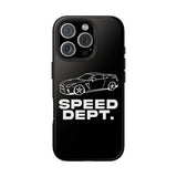 "Speed Dept." Tough Phone Case (Black)