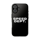 "Speed Dept." Tough Phone Case (Black)