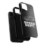 "Speed Dept." Tough Phone Case (Black)
