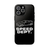 "Speed Dept." Tough Phone Case (Black)