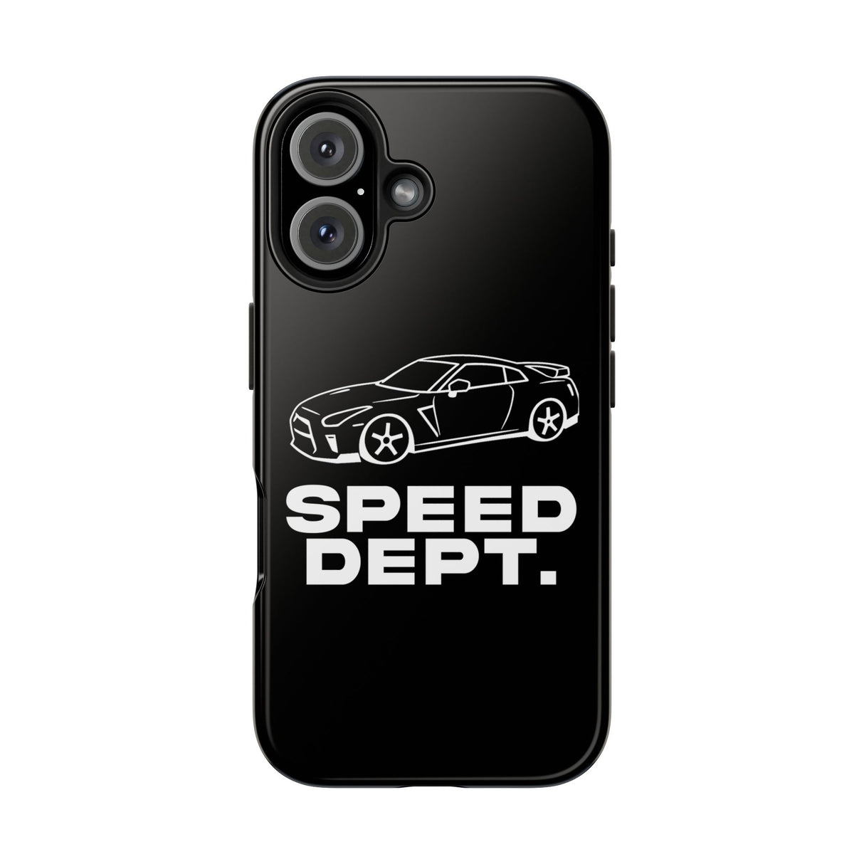 "Speed Dept." Tough Phone Case (Black)