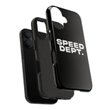 "Speed Dept." Tough Phone Case (Black)
