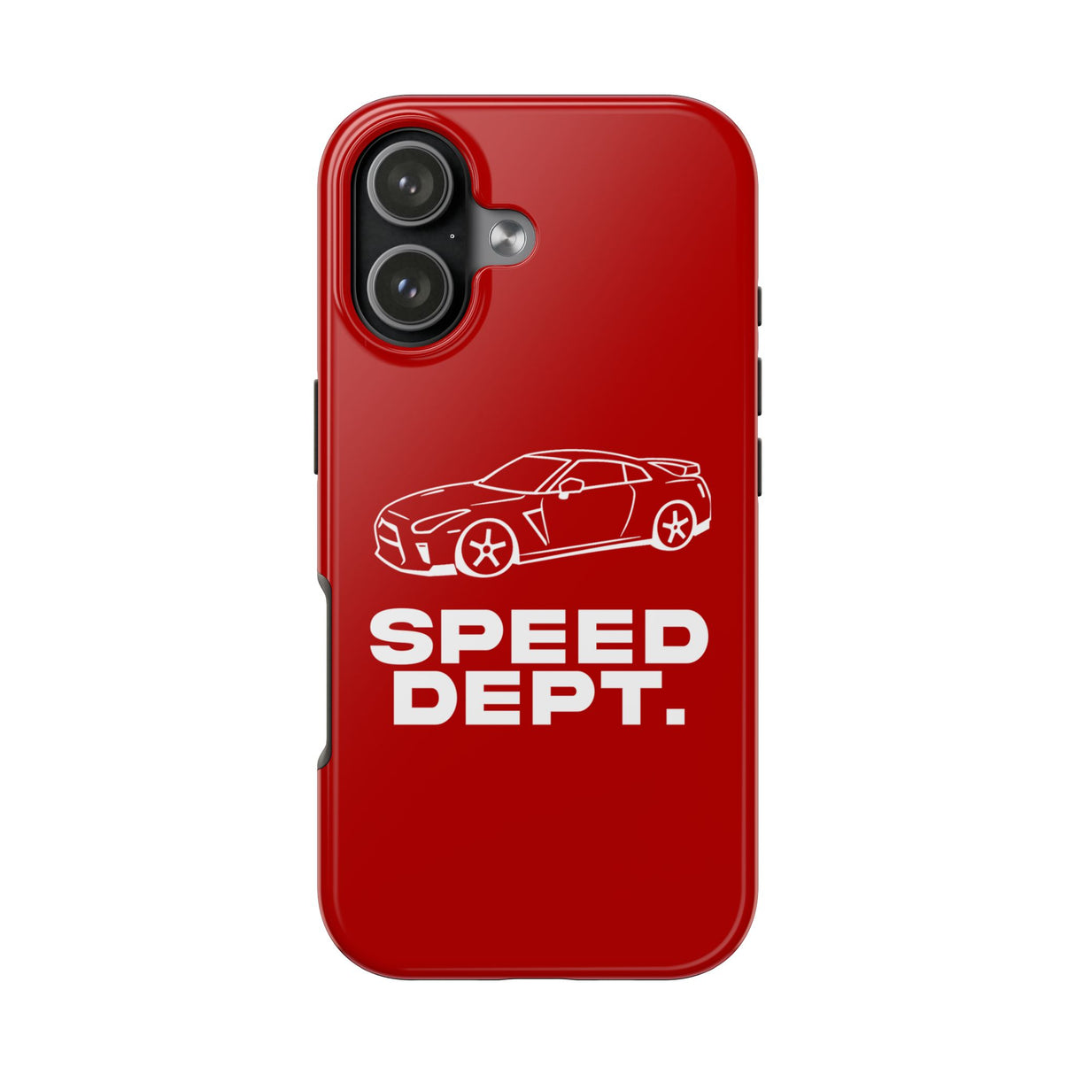 "Speed Dept." Tough Phone Case (Red)