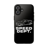"Speed Dept." Tough Phone Case (Black)