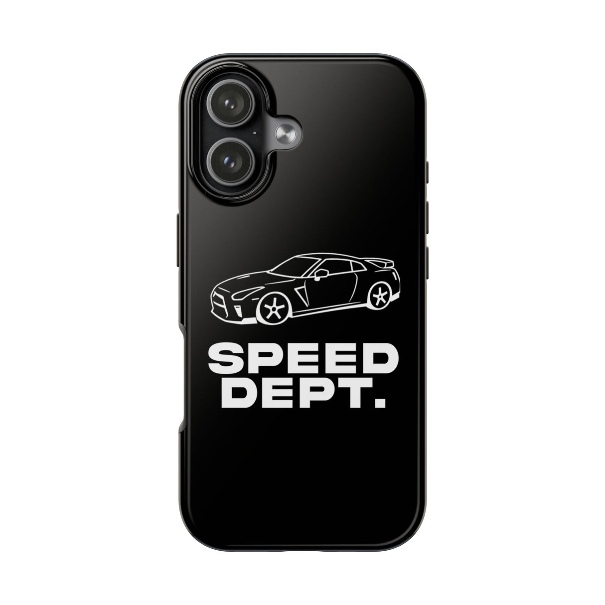 "Speed Dept." Tough Phone Case (Black)