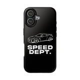 "Speed Dept." Tough Phone Case (Black)