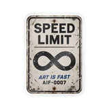 "Speed Limit" Kiss Cut Sticker